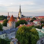 View toward the sea from the Upper Town, Tallinn