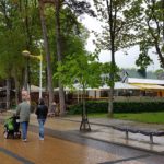 In the season, Palanga's pedestrian street serves up amber to eager buyers