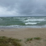 Stormy Baltic Sea at the Curonian Spit's western shore