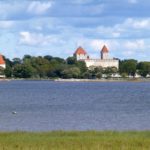 Kuressaare Castle across the bay, Saaremaa