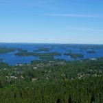Islands of Lakeland from Kuopio tower
