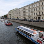 Canal boat queue, Petersburg