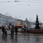 Rainy Helsinki at Market Square